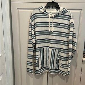 Hurley Striped Hoodie Sweater for unisex.. This is a size medium.